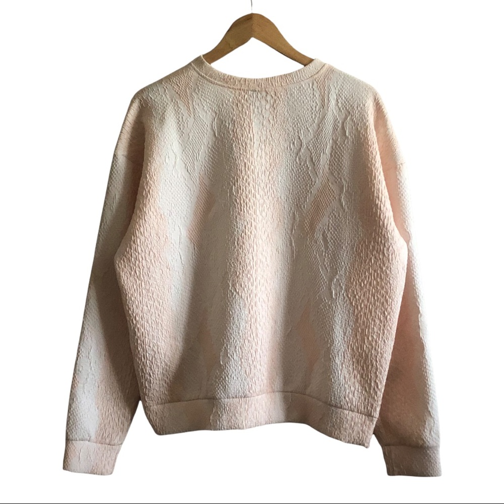 Topshop Boutique Pink Python Design Pullover Swea… - image 2
